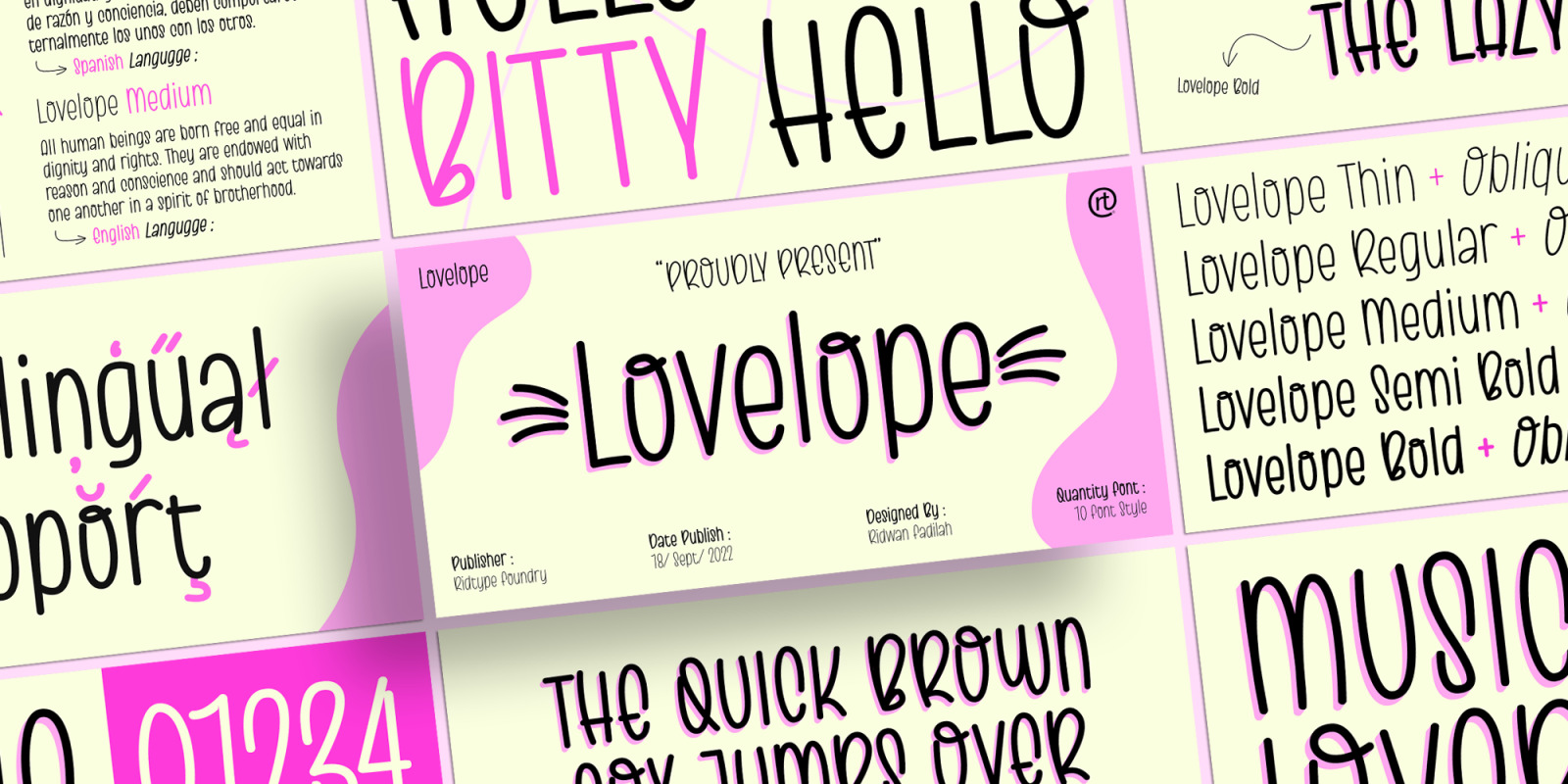 Lovelope Font Family Lovelope Font Family