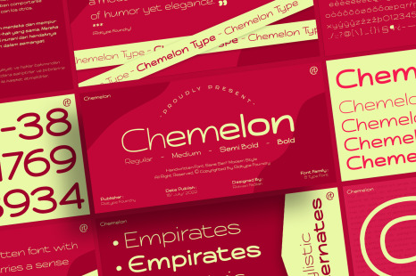 Chemelon Font Family - Multilingual