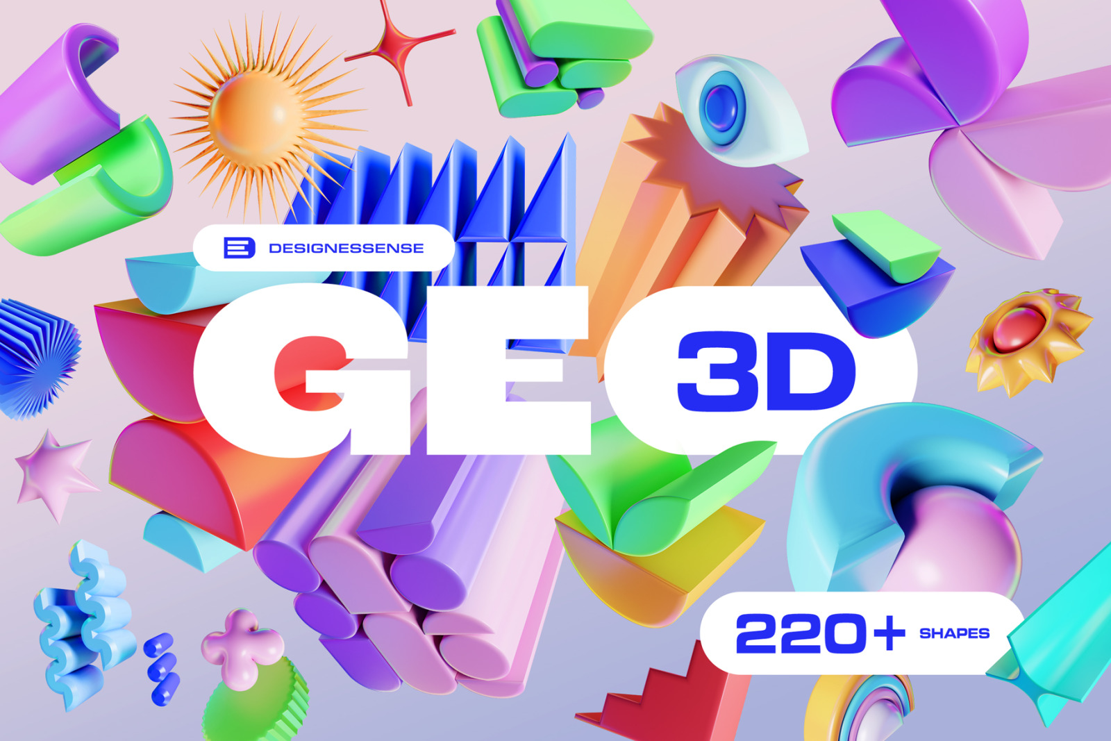 GEO/3D 220+ Colorful Objects