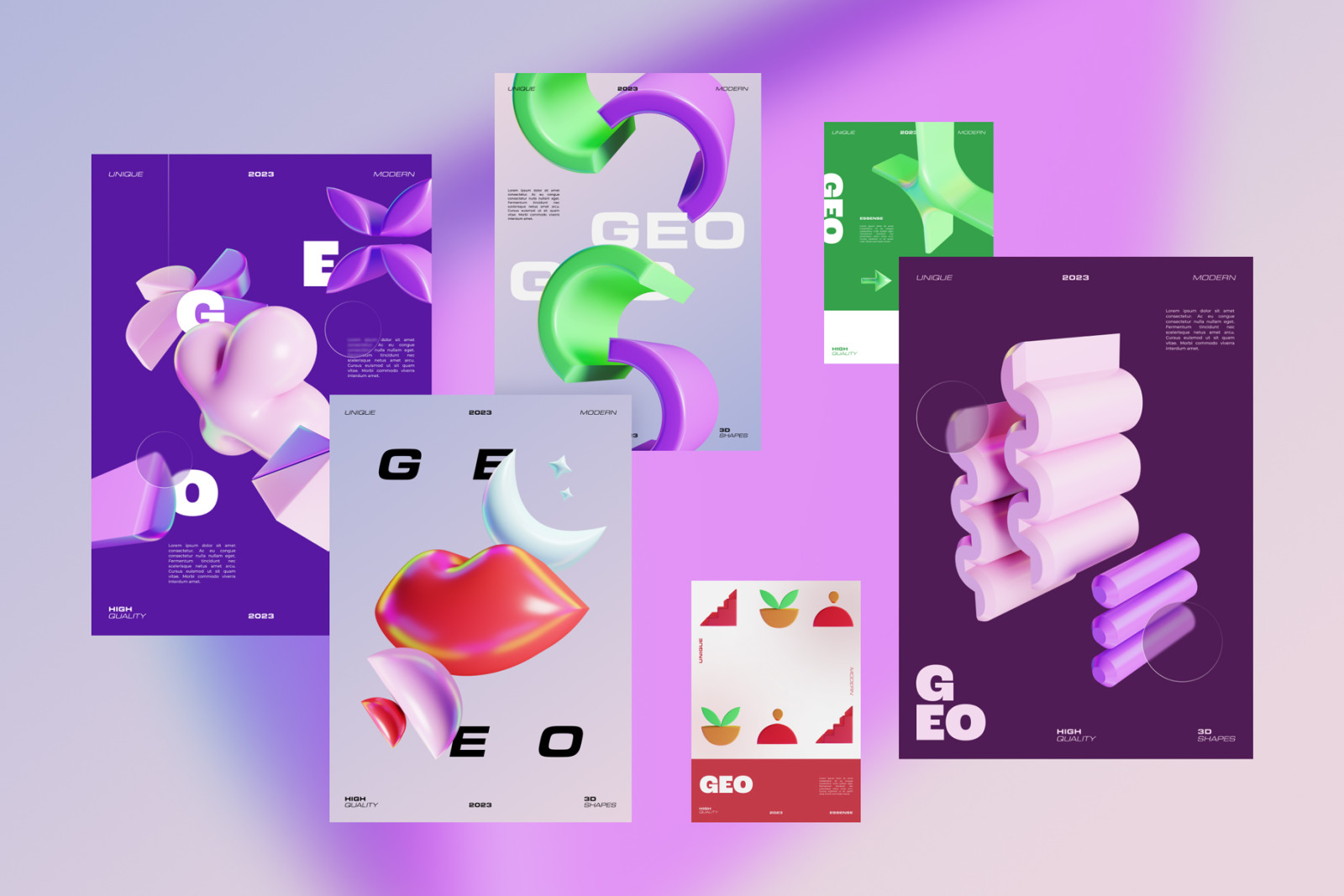GEO/3D 220+ Colorful Objects GEO/3D 220+ Colorful Objects