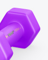 Two Matte Dumbbells Mockup