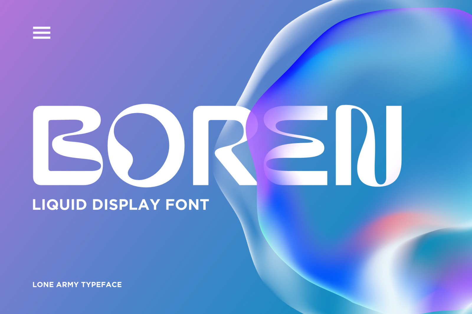 Boren - Liquid Font