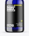 Blue Glass Dropper Bottle Mockup