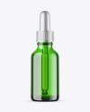 Green Glass Dropper Bottle Mockup