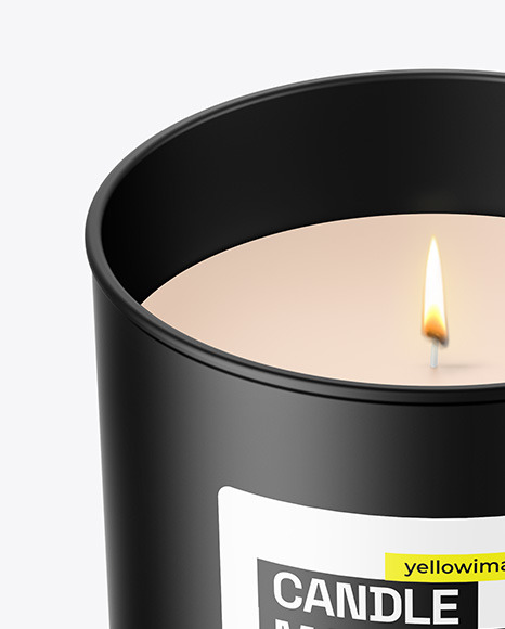 Matte Candle Mockup