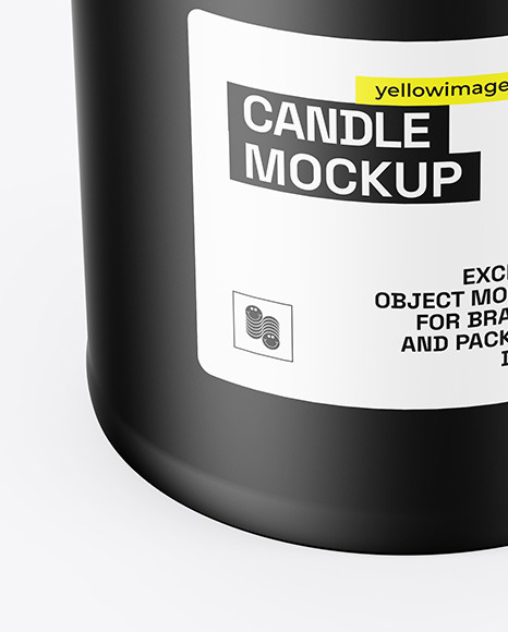 Matte Candle Mockup