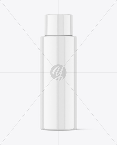 Glossy Plastic Bottle Mockup