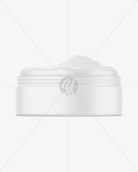Matte Cosmetic Jar Mockup