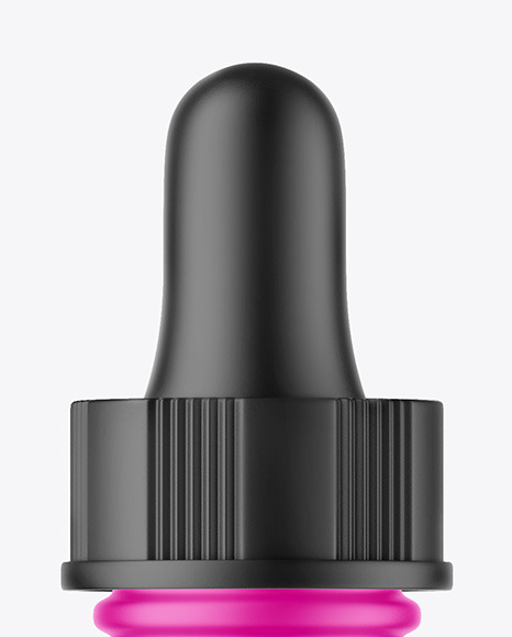 Matte Plastic Dropper Bottle Mockup