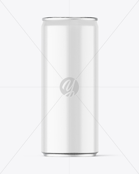 Glossy Drink Can Mockup