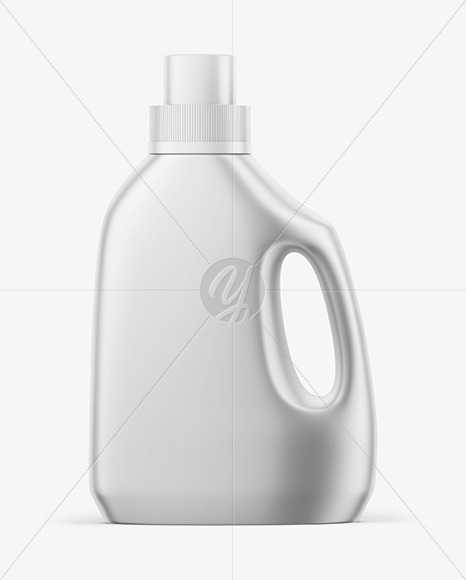 Matte Metallic Detergent Bottle Mockup