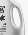 Matte Metallic Detergent Bottle Mockup