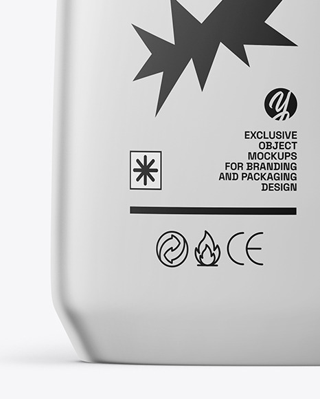 Matte Metallic Detergent Bottle Mockup