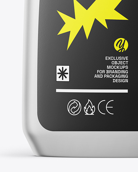 Matte Metallic Detergent Bottle Mockup