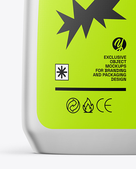 Matte Metallic Detergent Bottle Mockup