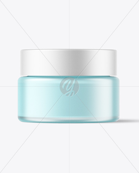 15ml Frosted Glass Jar Mockup