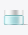 15ml Frosted Glass Jar Mockup