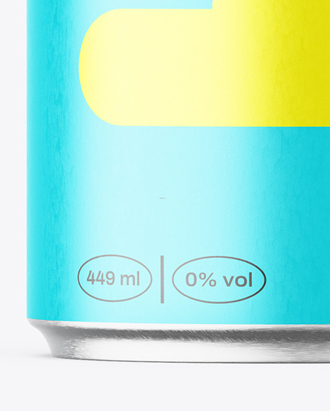 Matte Drink Can Mockup