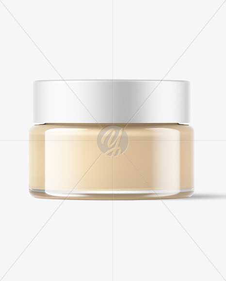 15ml Clear Glass Jar Mockup