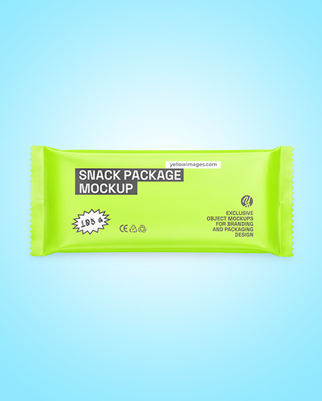 Matte Snack Package Mockup