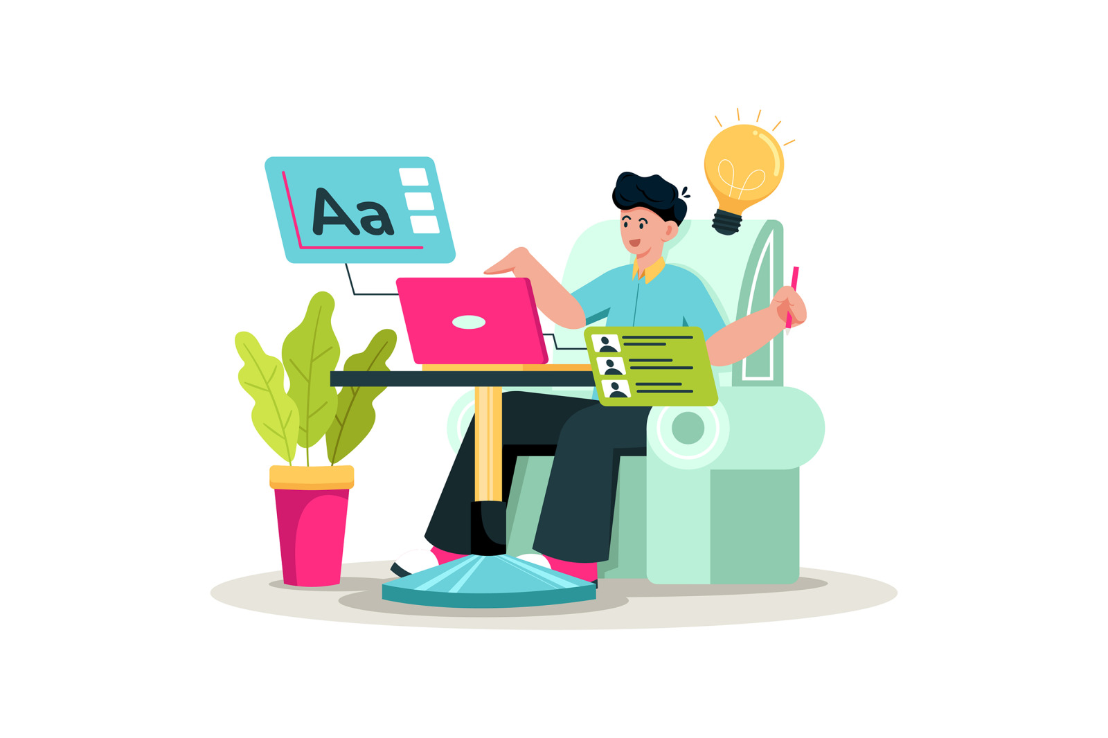 M731_Multitasking Concept Illustration Pack M731_Multitasking Concept Illustration Pack