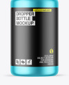 Matte Metallic Dropper Bottle Mockup