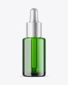 Green Glass Dropper Bottle Mockup