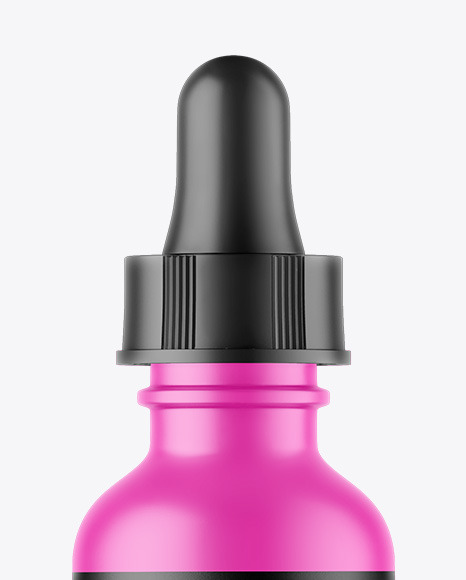 Matte Dropper Bottle Mockup