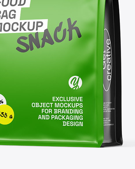 Matte Food Bag Mockup