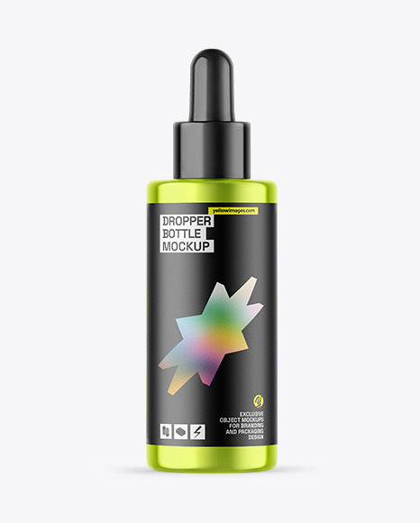 Metallic Dropper Bottle Mockup - Dropper+Bottle+Package+Mockup+Cosmetic+Packaging+Design+Bottle+Packaging+Packaging