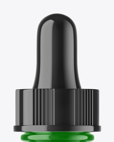 Glossy Plastic Dropper Bottle Mockup