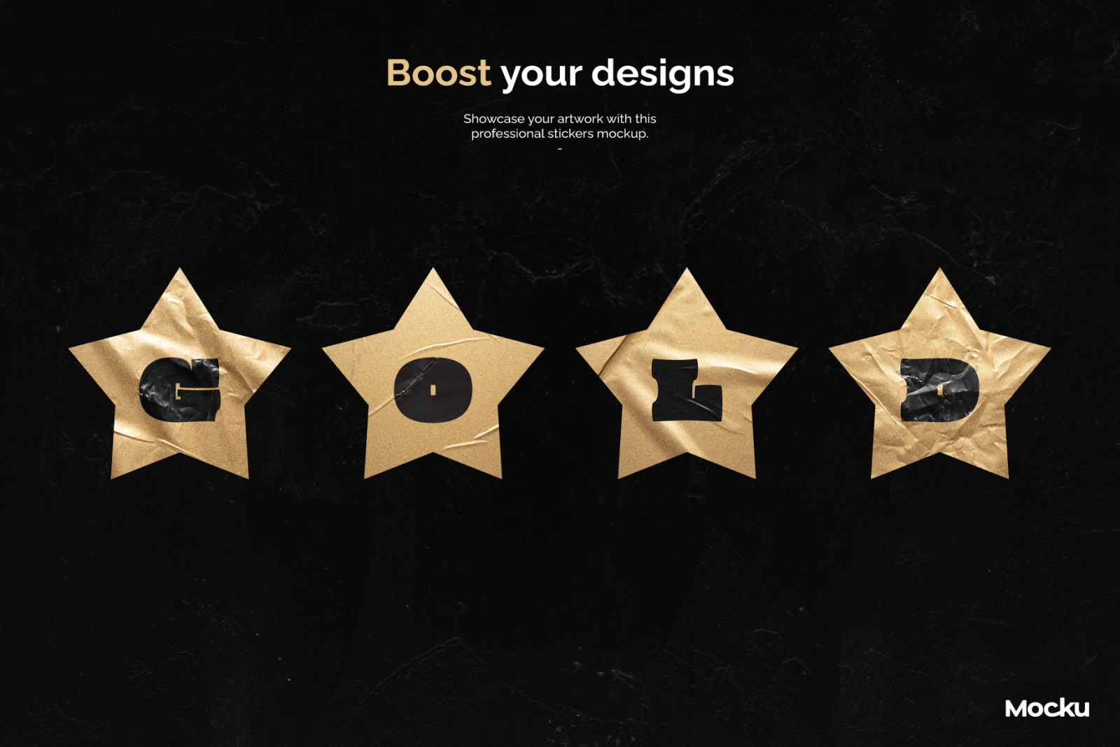 Sticker Mockup Machine - Gold Foil Sticker Mockup Machine - Gold Foil