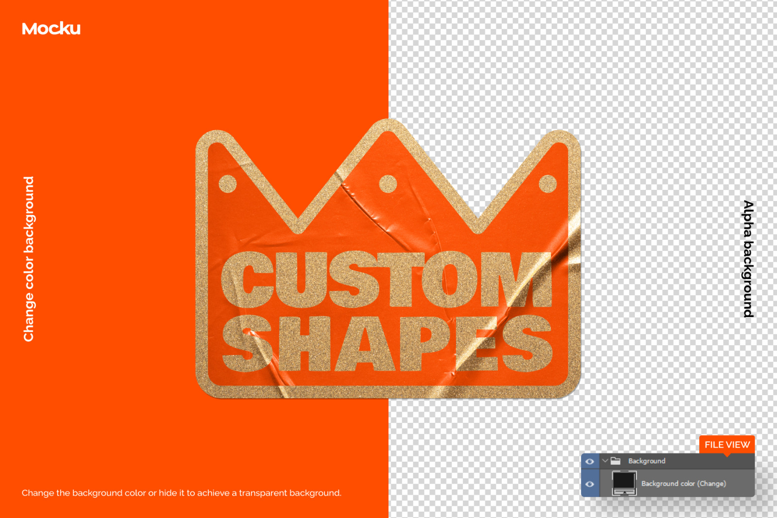 Sticker Mockup Machine - Gold Foil Sticker Mockup Machine - Gold Foil