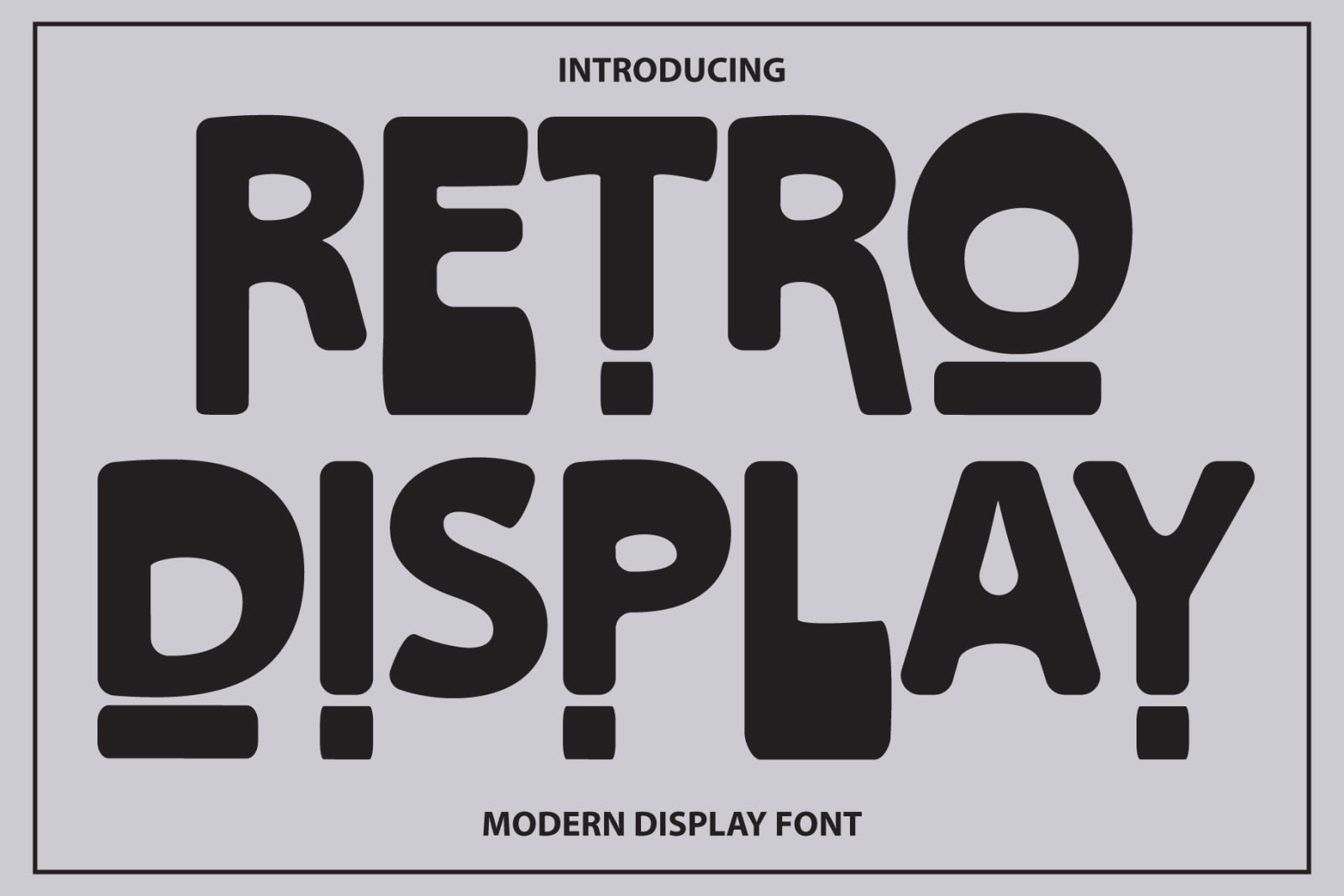 Retro Display Font Retro Display Font