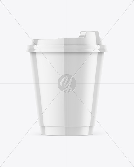 Glossy Coffee Cup Mockup