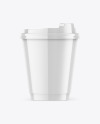 Glossy Coffee Cup Mockup