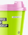 Glossy Coffee Cup Mockup