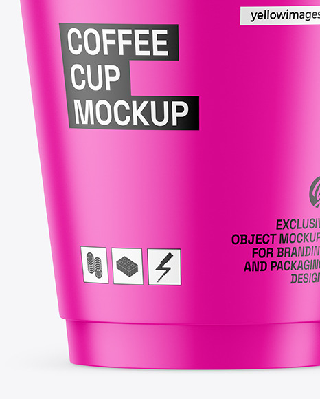 Matte Coffee Cup Mockup