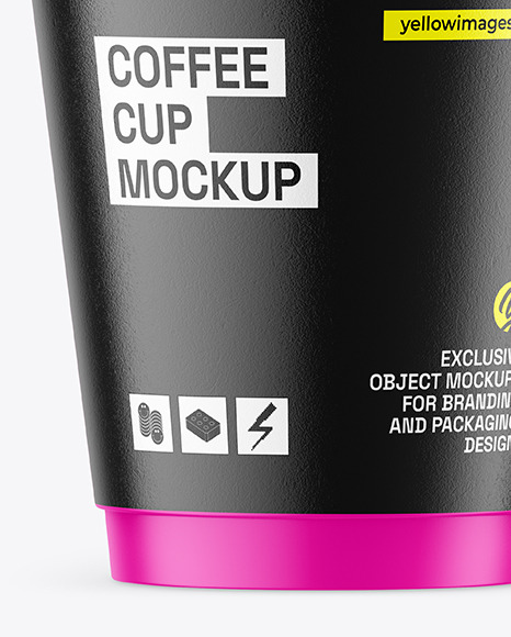 Matte Coffee Cup Mockup