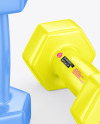 Two Glossy Dumbbells Mockup