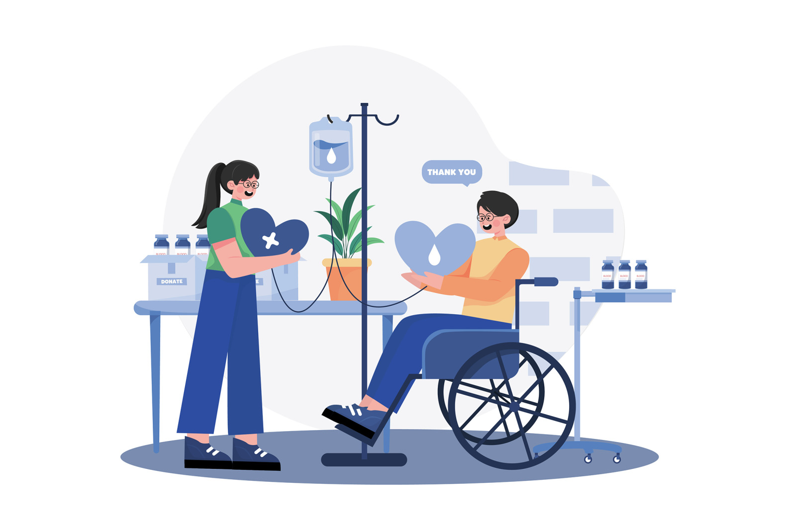 M671_Charity and Donation Illustration Pack M671_Charity and Donation Illustration Pack