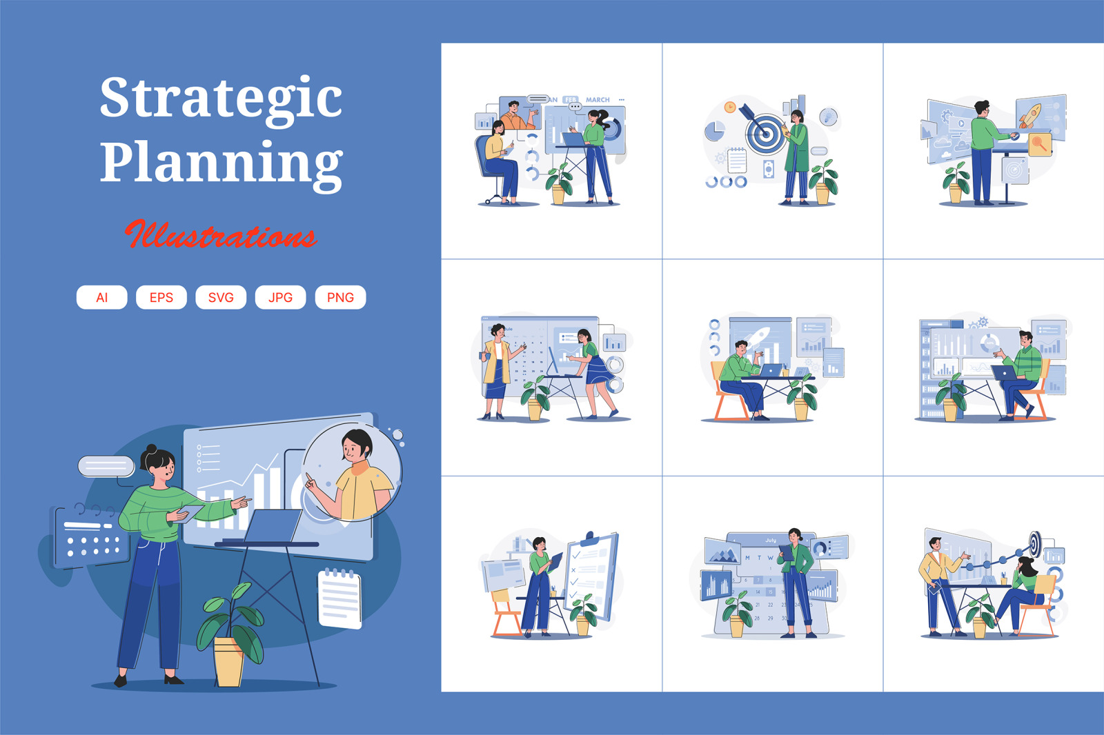 M670_Strategic Planning Illustration Pack