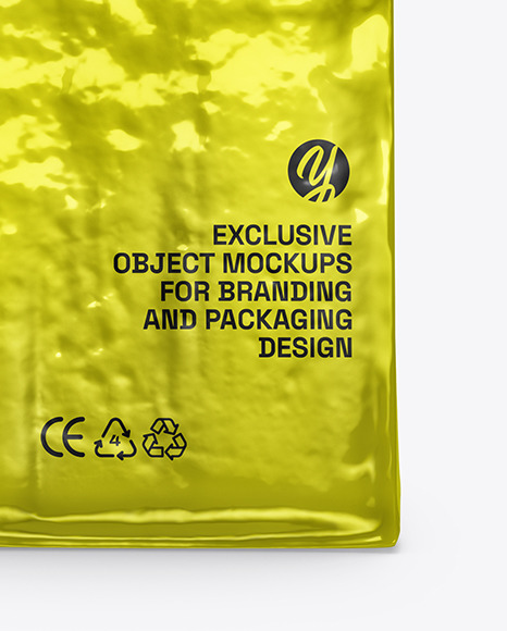 Metallic Coffee Bag Package Mockup