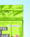 Metallic Coffee Bag Package Mockup