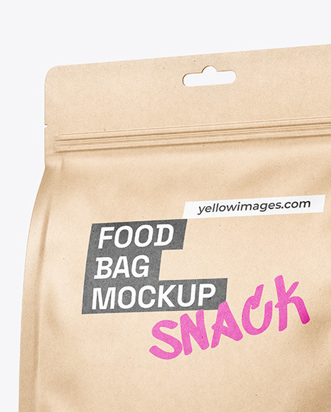 Kraft Food Bag Mockup