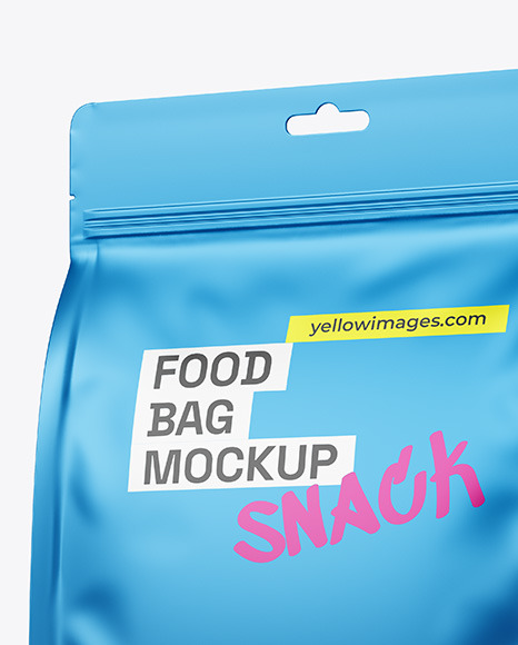 Metallic Food Bag Mockup