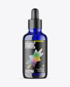 Blue Glass Dropper Bottle Mockup