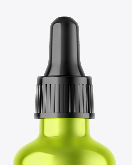 Metallic Dropper Bottle Mockup Metallic Dropper Bottle Mockup