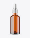 Amber Glass Dropper Bottle Mockup