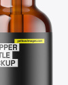 Amber Glass Dropper Bottle Mockup